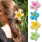 4 Pezzi Pinze per Capelli Fiori Clip Artiglio da Donna,Clip Artigli Per Capelli Di Fiori,Accessori Capelli per Ragazze e Donna,Clip di Fiore Carino,4 colori grandi fermagli antiscivolo per donne