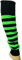 ANZEE Kids Stripe Leg Warmers Stay Warm & Stylish Girls Knitted Ankle Children Legwarmer for Book Week Christmas School Dance Party Wear Sports Yoga Accessories (Green Black, One Size)