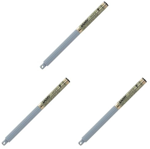 LAMY M 22 Mine 802 – Kugelschreiber-Mine aus Metall in der Farbe Schwarz – Strichbreite F (Packung mit 3)