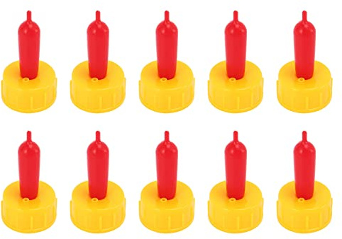 Wzxksoac 10 Piezas Chupete de Silicona Tetina para Bebida de Leche para Alimentar Cordero, Oveja, Potro, Ternero, FáCil de Roscar en la Botella de Coque