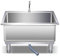 Fregadero comercial de acero inoxidable con lavabo profundo para cocina/restaurante/garajes, 60 x 40 x 50 cm