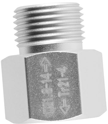 Hoite CO2-Flaschenadapter, Aluminium-Aquarium-Flaschenadapter, TR21-4 bis W21.8 Robust für Aquarien/selbstgebraute Barre