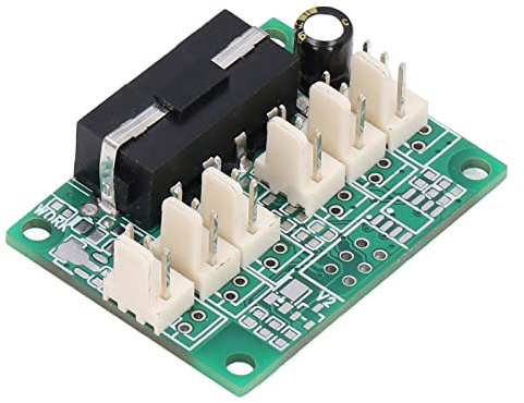 Contrôleur PWM variateur moteur 12V, régulateur vitesse ventilateur, indicateurs LED, plastique durable 24 ports - Contrôle 0-100% ajustable, ventilation efficace & dissipation thermique, usage