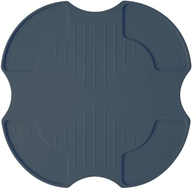 Silicone Trivets for Ninja Crispi Air Fryer, Ninja Crispi Accessories, Heat-Resistant Non-Slip Mat for Kitchen Counter, Easy to Clean, Grayish Blue, 26.5 * 26.5 Cm