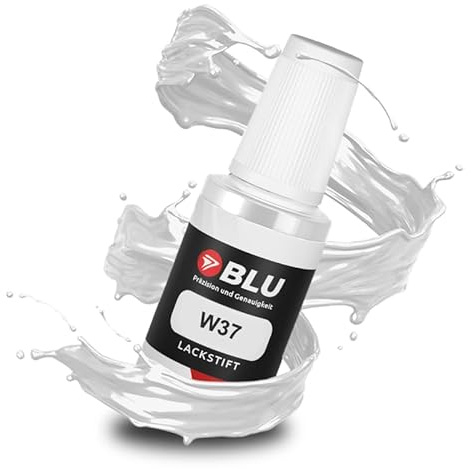 BLU Auto Lackstift Weiss kompatibel für Mitsubishi W37 Frost White | Auto Lack Reparatur Ausbesserungslack