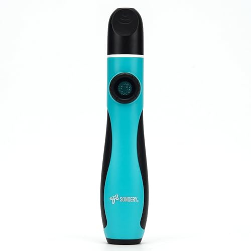 Sondery Professionell Kazoo Blasinstrument Blau Handheld Bass Kazoos | Mit 5 Membranen und einem Trageband bietet es mühelosen Halt und Komfort für alle Altersgruppen