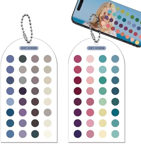 Nuancier de Couleurs de Saison - 12 Cartes de Guide de de Mode de Classification, Palette de Couleurs Portable, Outil de Conception Double Face résistant aux Rayures | Convient pour styliser