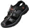 Sandales Homme Cuir Marche Randonnée Fermées Été Extérieur Chaussures de Sport Plage Chaussures d'eau Plage Closed-Toe ,Noir,41 EU