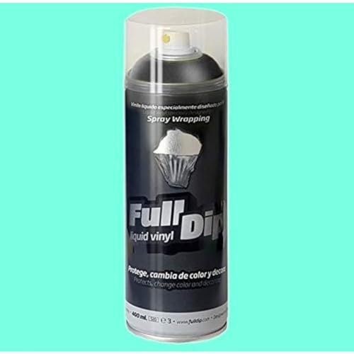 AutoFullCar - Spray Vinilo LÍQUIDO Full Dip Verde PARAÍSO Metalizado 400 ml
