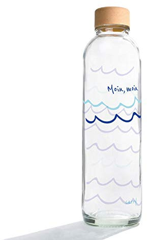 Carrybottles Gourde en Verre 0,7 l | Bouteille d'eau | sans BPA | Anti-Fuite & Acide carbonique, Moin Moin