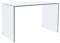 Note, Mesa de Estudio, Mesa Oficina o Escritorio, Acabado en Cristal Templado, Medidas: 120 cm (Largo) x 70 cm (Ancho) x 74 cm (Alto)