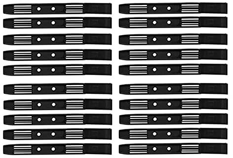 Wresetly 10 pares de rieles de disco duro, accesorios de jaula de chasis, rieles de plástico deslizantes para bandeja de disco duro de 3,5 a 5,25 pulgadas