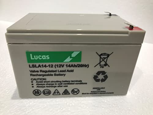 Lucas - rechargeable 12v-14ah heavy duty, mobility battery
