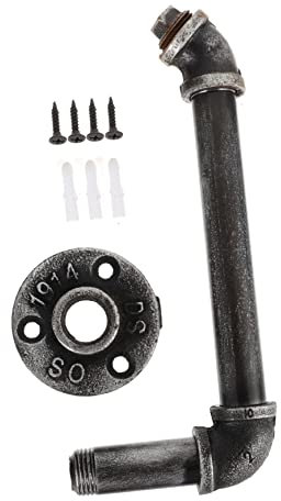 Cabilock Eisen Rack Halterung für Tür Beton Fliesen Vintage Industriellen Stil