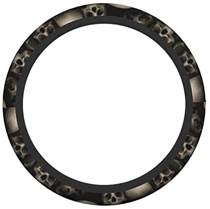 Totenkopf-Lenkradbezug, elastisch, geeignet für die meisten Fahrzeuge, langlebig und rutschfest