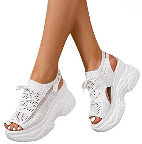 Muffin Sandalen Damen Mesh Ortopädicheschuhe Sommerschuhe Slingback Mit Fussbett Sandalen Schuhe Barfuß Sandalen Sandalen Breite Füße