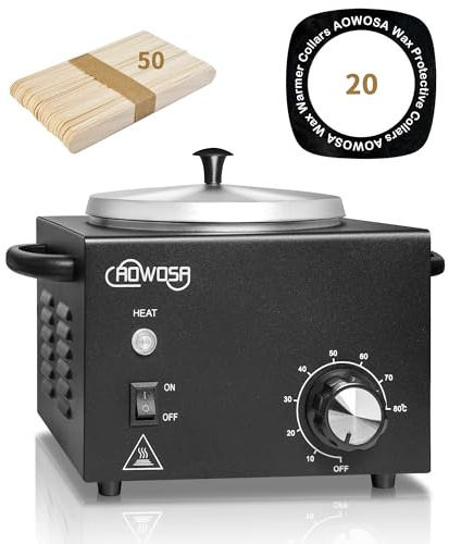 Professional Waxing Warmer Kit with Non Stick Coating Easy Clean 50 Wax Sticks and