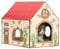 PawHut Cardboard Cat House, Recyclable Corrugate Scratcher for Indoor Cats