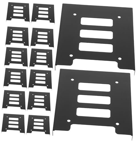 OSALADI 12pcs Hard Drive Mounting Bracket and Ssd Tray 2.5 to 3.5 Inch Converter Compatible Desktop Pc Storage Upgrade