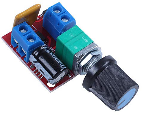 Fvoagaou Mini DC Motor PWM Drehzahlregler 3V 6V 12V 24V 35VDC 90W 5A DC Motor Drehzahlschalter LED Dimmer