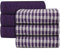 ZZZMRH 100% cotton pack of 6 Purple Tea Towels .Soft Kitchen cloth for cleaning and drying dishes - High Absorbent Tea towels for Kitchen essentials