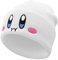 JILANI HANDICRAFT Kid-by Beanie Niedliche Anime-Mütze, Kawaii-Zubehör, Beanie, Slouchy besticktes Gesicht, Strickmützen für Erwachsene, Weiss/opulenter Garten, Einheitsgröße-M