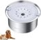 Maxetodo 4L Gamelle Chien Chat Anti Eclaboussure, Grand Bol d'eau Flottant en Acier Inoxydable 304 pour Chat, Petit Chien, Grand Chien pour Boire à la Maison, dans la Voiture, à l'extérieur