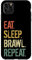 Hülle für iPhone 11 Pro Max Eat Sleep Brawl Repeat Stars Lustiges Videospiel
