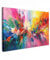 MuchoWow© Bild auf Leinwand Groß 120x80 cm XXL Schlafzimmer Bilder Badezimmer Wand Deko Wohnzimmer Modern Wanddeko Bilderwand Geschenk Bunt - Farbe - Farbenfroh - Explosion