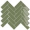 VEELIKE Azulejos Adhesivos Cocina Espiga Verde Oliva Vintage 3D Baldosas Adhesivas Pared Cocina Pared Trasera Vinilos Baño Azulejos Impermeables Chimenea Lavandería Extraíble 30.5cm×30.5cm 6 Piezas