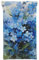 XDVPALNE Aquarell Vergissmeinnicht Blumen, Brillentasche, kratzfeste Brillenhülle, tragbares Brillenetui, Quetschverschluss, Pu-Leder, Sonnenbrillenetui