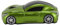 Souris sans Fil en Forme de Voiture de Sport, Souris à Capteur Optique 1600 DPI, Souris Récepteur USB 2.4 GHz, Adaptée aux PC, iOS (Green)