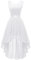 Berylove Abendkleid Übergröße Kleid Hochzeitsgast Damen Abiballkleider Lang Kleid Elegant Festliches Kleid Damen Hochzeit Abendkleid BLP7035XP White XXL