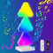 Triangolari Smart Luce LED, 3pcs RGB Lampade LED con Vari Modalità Dinamiche e Modalità di Sincronizzazione Della Musica, Lampada Gaming, Luce d'atmosfera per Stanza