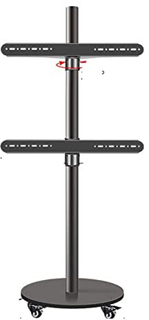 CAMEKIGZ Supporto TV da 37-75 Pollici - Supporto Girevole Orizzontale e Verticale per Monitor TV e Computer Carrello Mobile per Video in Diretta Riunioni aziendali con Merci