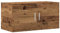 vidaXL Wandschrank Altholz-Optik 80x39x40 cm Holzwerkstoff, TV-Hängeschrank, TV-Hängeschränke, schwebender TV-Schrank, Wandschrank, TV-Wandschrank