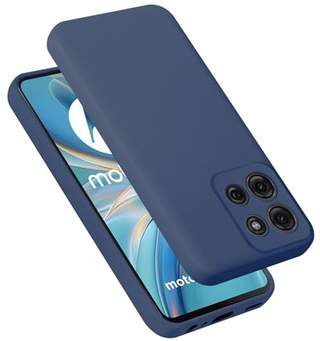 Cadorabo Hülle kompatibel mit Motorola Moto G75 Hülle Silikon Handyhülle für Moto G75 Case aus flüssigem Silikon- Kratzfeste und stoßfeste dünne TPU Schutzhülle - Liquid BLAU