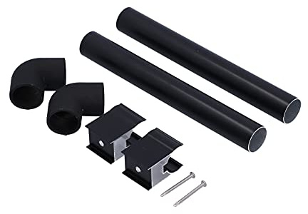 Stylebest 32mm Greenhouse Rainwater Gutter Water Butt Down Pipe, Aluminum Guttering Kits for Small Greenhouses, with Easy Installation and