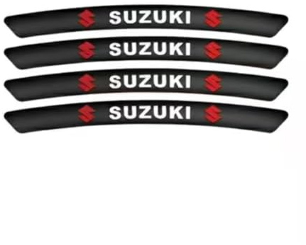 4 Pièces Autocollant de Jante de Voiture pour Suzuki Vitara Hybrid LY SUV 2016-2024, Sticker Moyeu Roue Décoration Accessoire Extérieur Protection Esthétique,Black