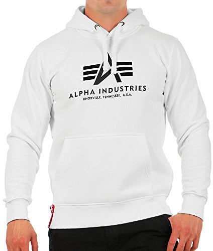 Alpha Industries Basic Hoody Kapuzensweat für Herren White