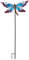 Sunset Vista Designs 92613 Gartenstecker Libelle Frühling Metall Glas Blau