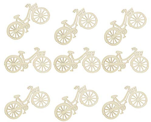 ROSENICE 10 stücke Holz Fahrrad Deko Scheiben für Rustikalen Thema Hochzeit Haus Verzierung