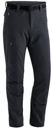 Maier Sports Oberjoch Therm, Warme Herren Wanderhose, Wasserabweisende Outdoorhose für Trekking und Hiking, PFC-frei, mTHERM light Wattierung, mSTRETCH Pro 4 & Dryprotec, Schwarz, 50 (W35/L32)