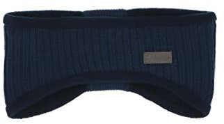 Sterntaler Strick-Stirnband für Jungen und Mädchen mit Fleece-Futter, Alter: 9-18 Monate, Größe: 47/49, Blau (Marine)