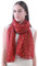 Lina & Lily Damen Schal Tuch mit Folien Sternmuster (Rot (Goldene Sterne))