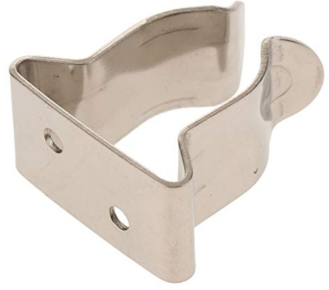 304SS Stainless Steel Marine Boat Hook Spring Clamp Holder Bracket Clip - Fit 5/8inch to 1inch Size Tube Poles