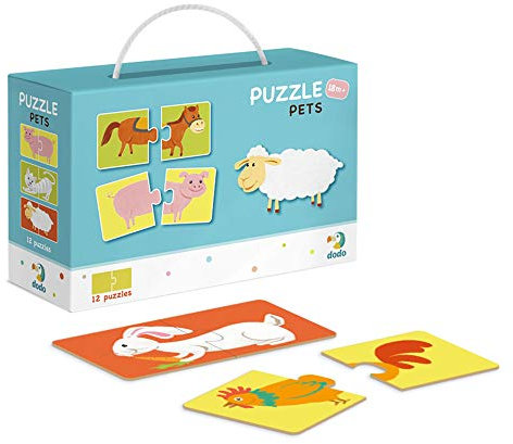 Dodo D300115 Educational Puzzle Duo Pets 24 Pieces