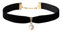 TENDYCOCO Modische Velvet Pearl Choker Halskette für Frauen tägliches Tragen schwarz