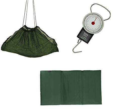 G8DS Deluxe Wiegeschlinge mit Aufbewahrungstasche, Matte Angeln Waage 50lb & Riemen Karpfenangeln Ausrüstung
