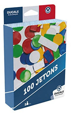 Ducale, das französische Spiel – Box mit 100 Farbchips, Reisespiel, 130010718